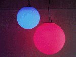 BOLA LUMINOSA  81 LEDs POTENTES RGB  CONTROL POR DMX  300mm 30cm  4 CANALES
