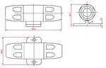 PORTAFUSIBLES PARA FUSIBLES EQUIPO AUDIO ALTA POTENCIA COCHE