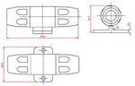 PORTAFUSIBLES PARA FUSIBLES EQUIPO AUDIO ALTA POTENCIA COCHE