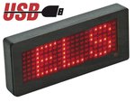 INSIGNIA MENSAJE MAGNETICO PROGRAMABLE POR CONEXION USB > 27 x 3 LEDs ROJO