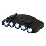 LUZ BLANCA 5 LED ULTRA BRILLANTES 2CLIPS GORRASOMBRERO