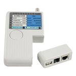 COMPROBADOR DE CABLE TESTER RJ45 RJ11 USB COAXIAL BNC