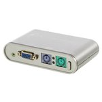 CONMUTADOR KMV DE 2 PUERTOS VGA PS2 AUDIO CON CABLES