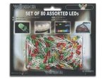 JUEGO SURTIDO DE 80 LEDs REPARACIONES MONTAJES  VERDE ROJO AMARILLO 3mm y 5mm