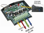 DIMMER Y SELECTOR DE COLOR LED RGB PARA MANDO A DISTANCIA