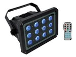 FOCO LED IDEAL PARA USO EXTERIORES 12 LEDs RGB 3W CON MANDO A DISTANCIA