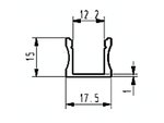 PERFIL DE ALUMINIO PARA CINTAS Y TIRAS DE LEDs 2m