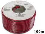 CABLE PARALELO ROJO  NEGRO PARA ALTAVOZ AUDIO  2 x 4mm  BOBINA 100 m