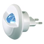 LUZ BLANCA LED NOCTURNA ENCHUFE EUROPEO SENSOR E14 7W 