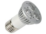 BOMBILLA CON LEDs 3 x 1W COLOR BLANCO CALIDO 2700K 230V CASQUILLO ROSCA E27