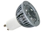 BOMBILLA CON LED 3W COLOR BLANCO FRIO 6400K 230V GU10  AHORRO ENERGIA