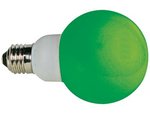 BOMBILLA CON LED COLOR VERDE CASQUILLO ROSCA E27 230VAC 20 LEDs