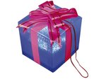 CAJITA DE REGALO CON LEDs RGB COLORES ALTERNANTES IDEAL PARA ARBOL DE NAVIDAD