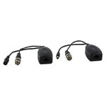 TRANSMISOR VIDEO CONECTOR BCN RJ45 CC 2 PIEZAS  250m