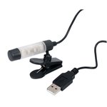 LAMPARA 2 LEDs USB ORDENADOR PORTATIL 0,2W CABLE 80cm
