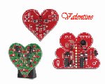 CORAZON INTERMITENTE SMD PILA DE BOTON 3V CONSUMO 5mA  KIT DE MONTAJE MONTAR