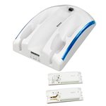 CARGADOR DE PILAS Y 2 NUNCHUCK PARA Wii CABLE DE 0.5m