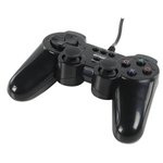 MANDO NEGRO PARA PS2 CON CABLE DE 18m COLOR NEGRO
