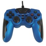MANDO CON 18 BOTONES PARA  PS2 Y PC  COLOR AZUL