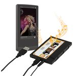 ALTAVOZ PORTATIL FORMA CASSETTE JACK MACHO 3.5mm NEGRO