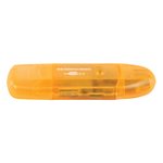 LECTOR DE TARJETAS SDSDHCMMC CONEXION USB NARANJA