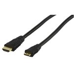 CABLE HDMI A MACHO MINI HDMI BANADOS EN ORO NEGRO 10m