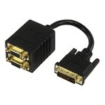 CABLE DVID MACHO  2x VGA HEMBRA BA�ADO EN ORO 0.1m