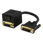 CABLE DVID MACHO  DVID + HDMI HEMBRA BA�ADO ORO 0.1m