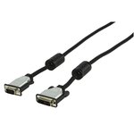 CABLE DVIA 12+5P MACHO  VGA MACHO NIQUEL NEGRO 1.5m