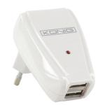 CARGADOR USB DOBLE TENSION SALIDA 5 V CORRIENTE 500 mA