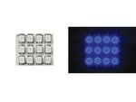 ILUMINACION CON 12 LEDs DE COLOR AZUL DIFUSOR REDONDO 1W 17x20mm