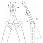 ALICATE PIERGIACOMI PEQUEO MANGO AISLADO 138mm 16 AWG