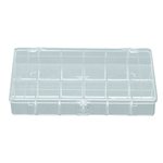 Caja de plastico de 18 compartimentos ideal componentes