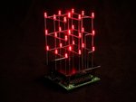 CUBO LED 3D 3 x 3 x 3 LEDs ANIMACIONES PROGRAMAR USB