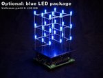 CUBO LED 3D 3 x 3 x 3 LEDs ANIMACIONES PROGRAMAR USB
