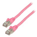 Cable de red FTP CAT 6 de 100 m rosa