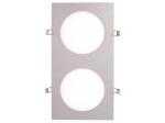 LUMINARIA LED DE 12W RECTANGULAR 2 SUPERFICIES LUMINOSAS 2X 350lm BLANCO NEUTRO