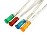 PILOTO LED CABLEADO CON CABLE  220  230Vac   72 mm  COLOR AMBAR AMARILLO