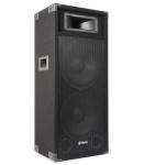 CAJA ACUSTICA ACTIVA BAFLE PA CON AMPLIFICADOR ENTRADA MICROFONO  2 x 12 1200W