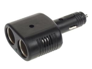 CONECTOR DE MECHERO LADRON MACHO  2 x DOBLE HEMBRA  12Vdc