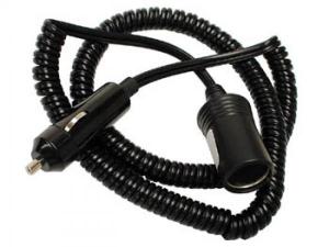 CABLE PROLONGADOR ALARGADOR EN ESPIRAL CON CONECTOR MECHERO  1 m