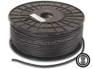 ROLLO BOBINA DE CABLE OFC PARA MICROFONO ESTEREO NEGRO  100m