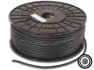 BOBINA ROLLO DE CABLE OFC MICROFONO MONO NEGRO ROLLO  100m