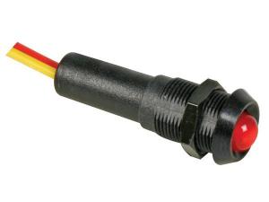 PILOTO LED 12Vdc ROJO INTERMITENTE  EN CAJA NEGRA