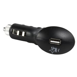 CARGADOR USB COCHE 1224V 5 VDC 1000 mA 5W LED NEGRO