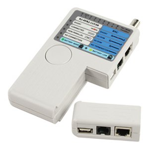 COMPROBADOR DE CABLE TESTER RJ45 RJ11 USB COAXIAL BNC