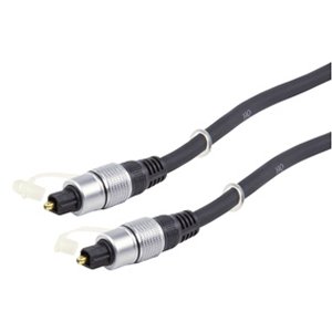 CABLE OPTICO TOSLINK MACHO BAADO EN ORO PLATA 15m