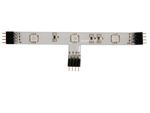 T MODULO FLEXIBLE RESISTENTE A LA INTEMPERIE EXTERIORES PARA CINTAS RGB 3 LEDs