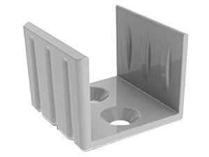 SOPORTE DE MONTAJE PARA PERFILES DE ALUMINIO PARA TIRAS Y CINTAS DE LEDs