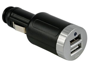 CONVERTIDOR ADAPTADOR PARA MECHERO DE COCHE DOBLE CONEXION USB 5V  2A 10W